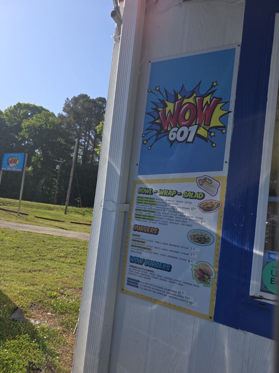 WOW US601 menu board