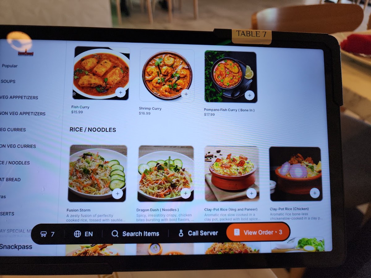 Chennai Bamboo Garden menu board
