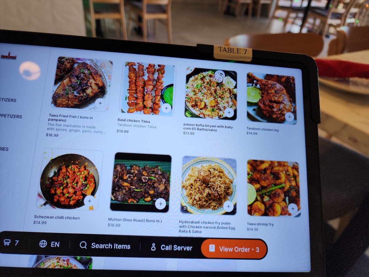 Chennai Bamboo Garden menu board