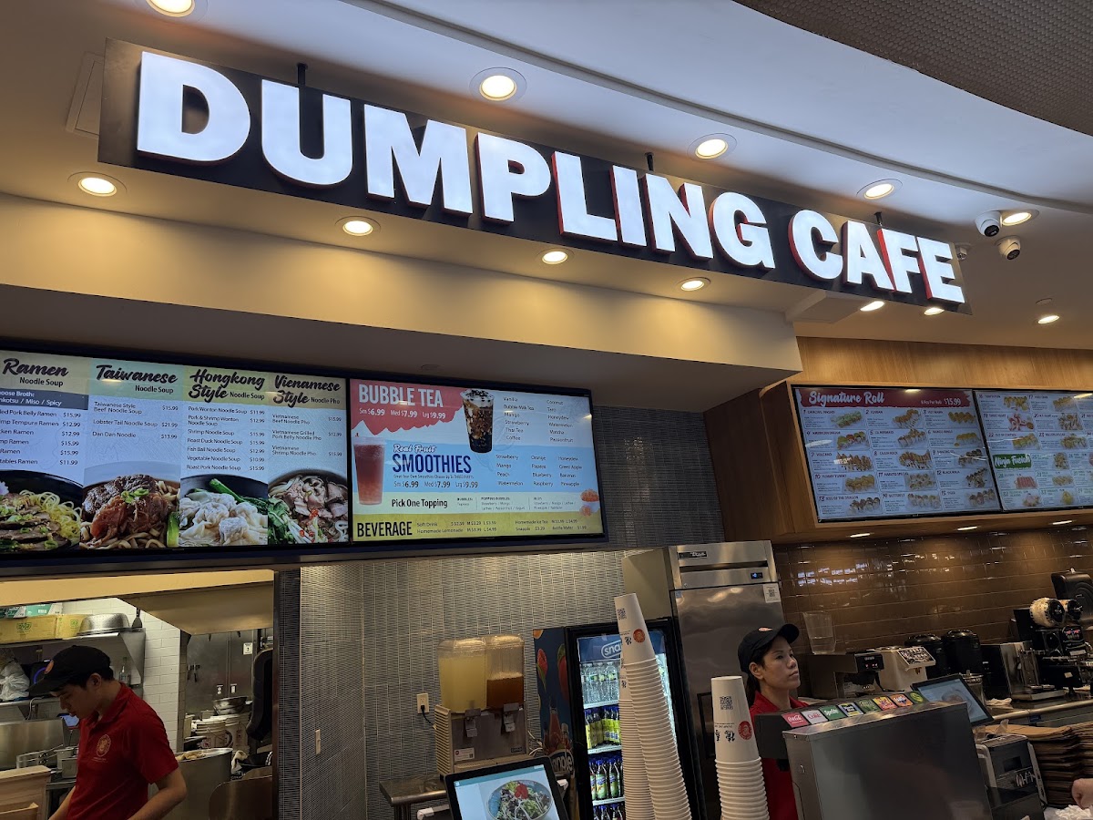 Dumpling Cafe menu board