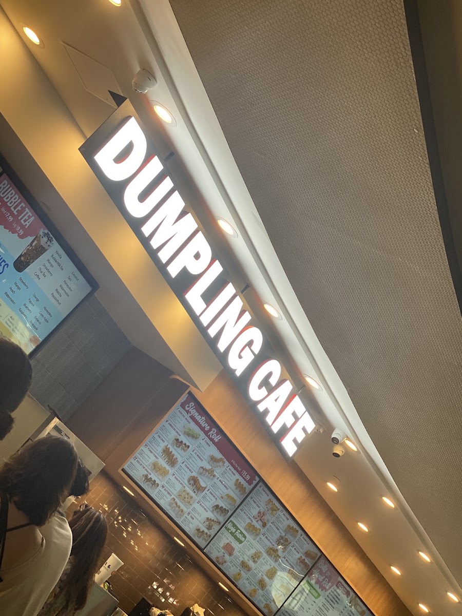 Dumpling Cafe menu board