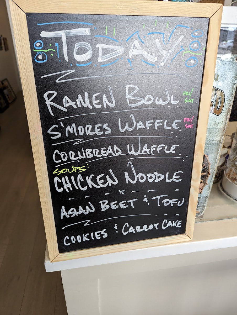 Farmers Stashe menu board