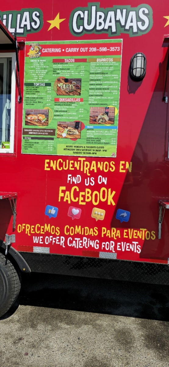 Taquería La Estrellita | Mexican Food Truck menu board