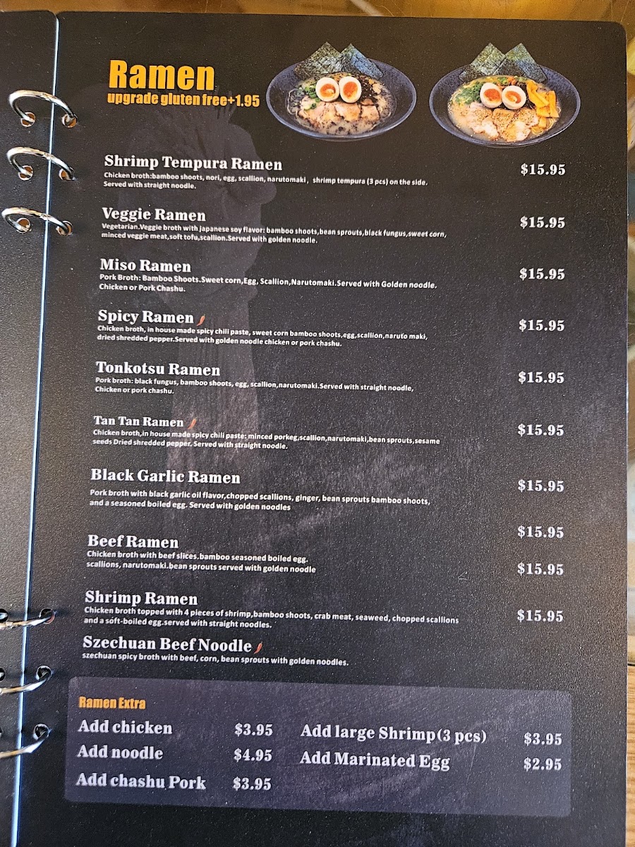 Tokyo menu board