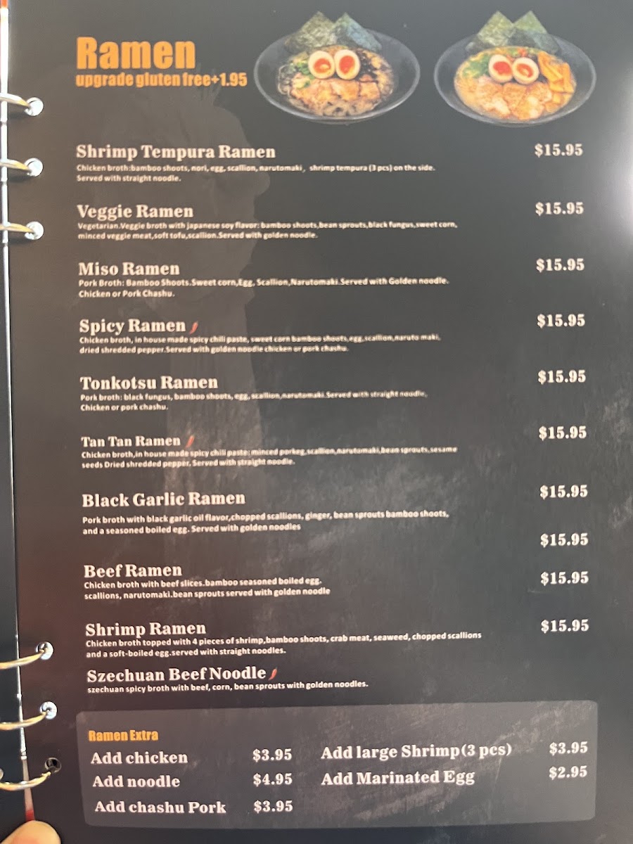 Tokyo menu board