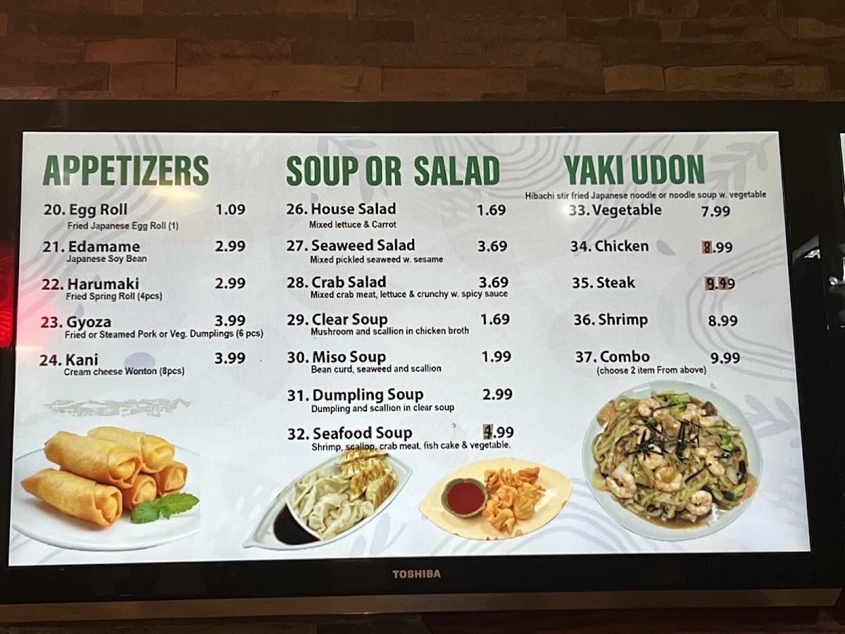 Hibachi Express | Japanese menu board