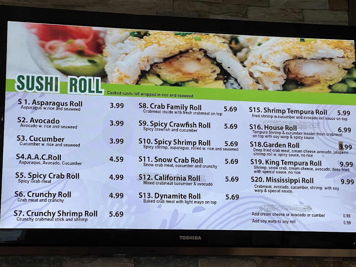 Hibachi Express | Japanese menu board