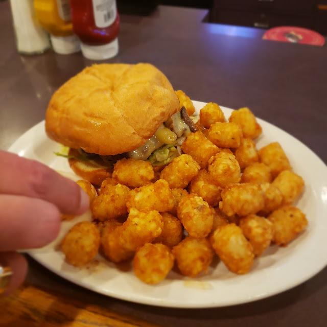Burger with Tots