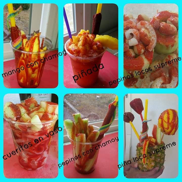 Mama lupitas Sweet Treats menu board
