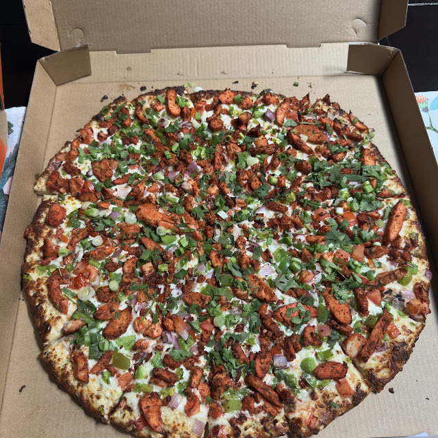 Chicken Tikka Pizza with Cilantro