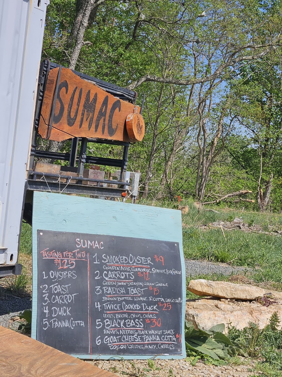 Sumac menu board
