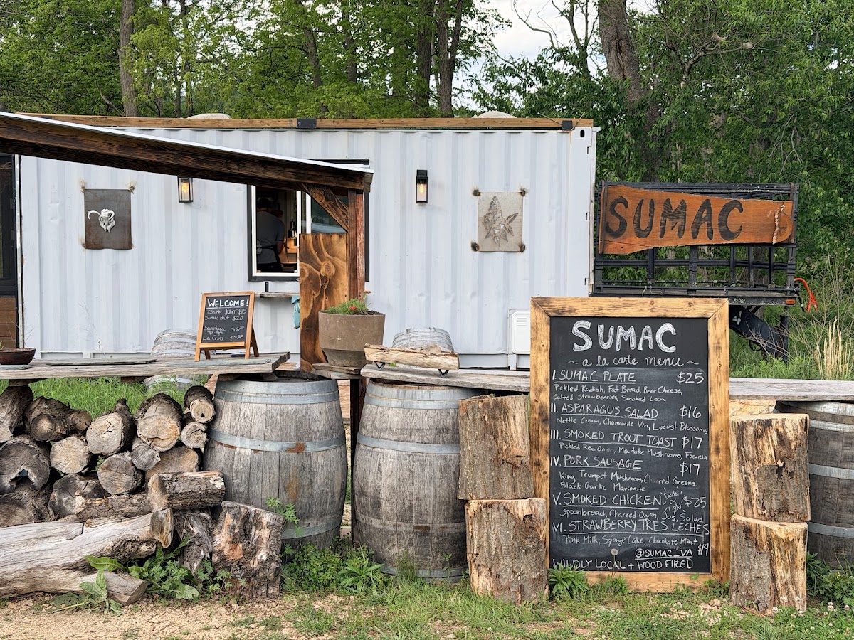Sumac menu board