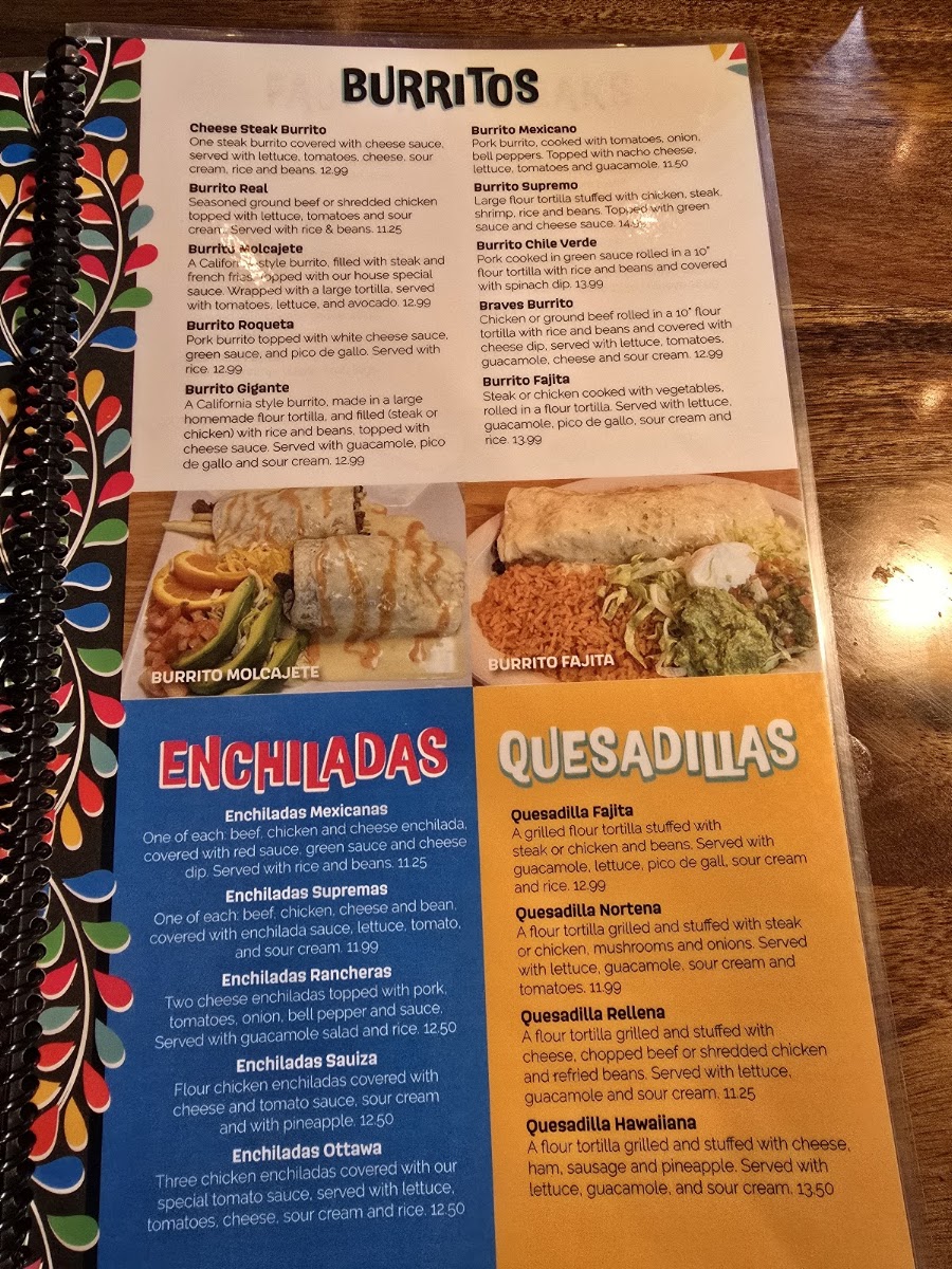 El Molcajete | Mexican Grill menu board