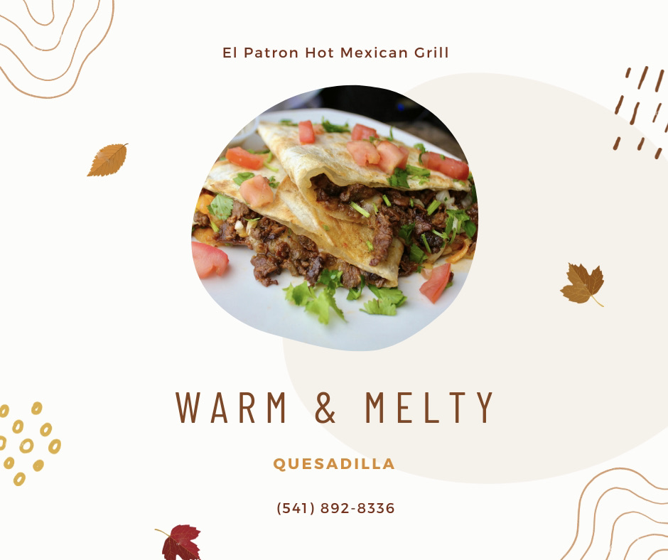 El Patron Hot Mexican Grill, LLC menu board