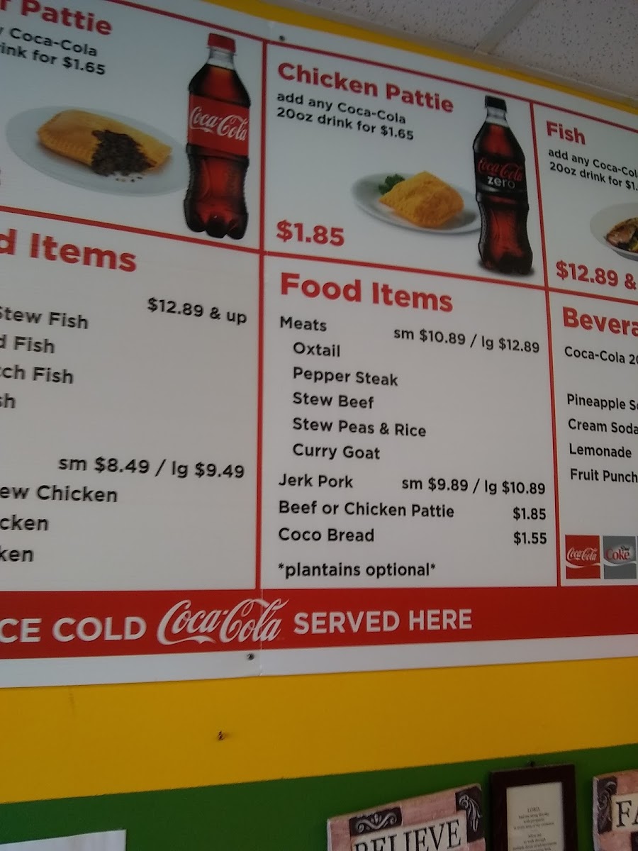 My Youth menu board