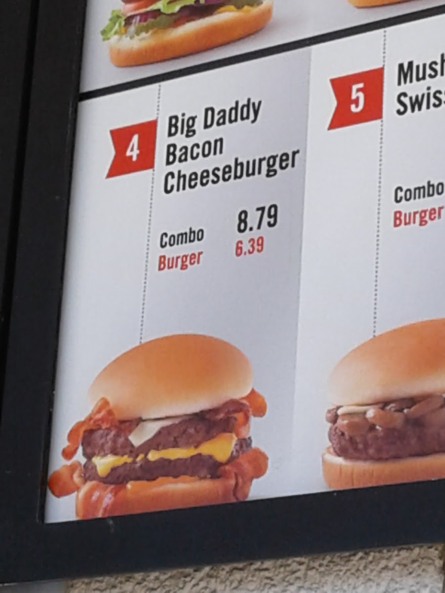 Good Times Burgers & Frozen Custard menu board