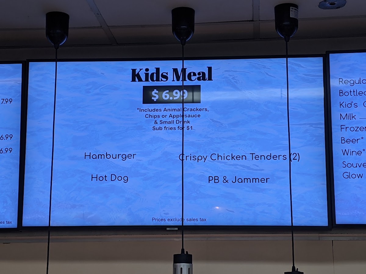 Trout River Grille menu board