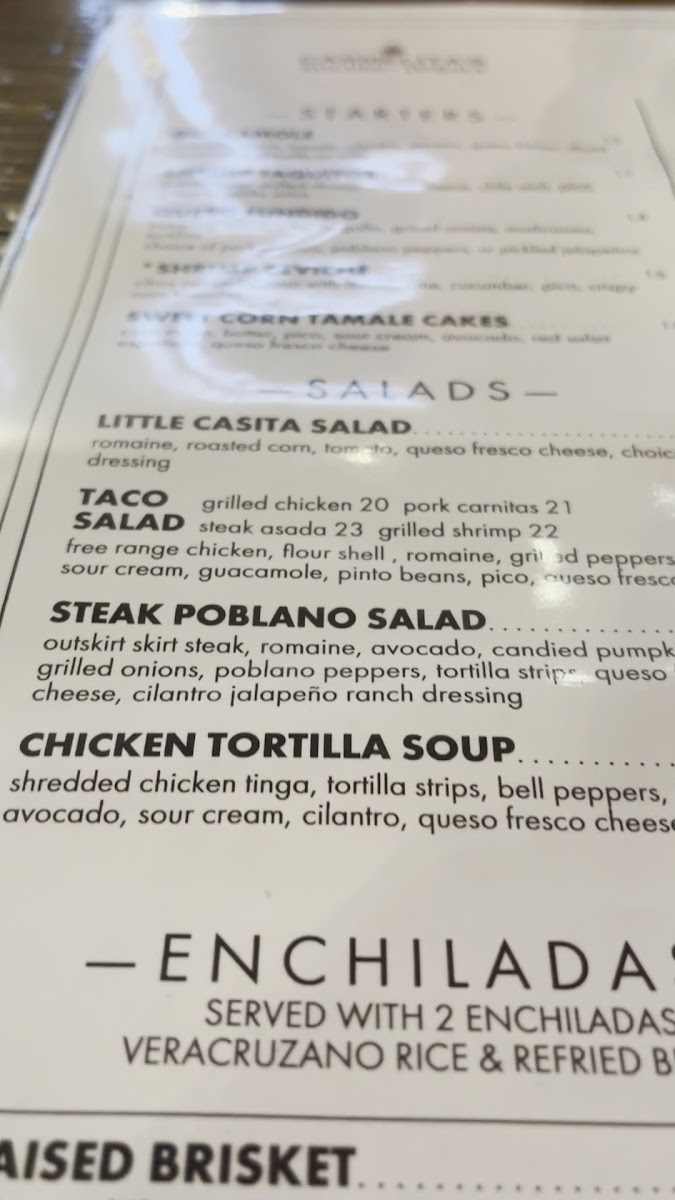 Carmelita's Kitchen + Tequila - Cypress menu board