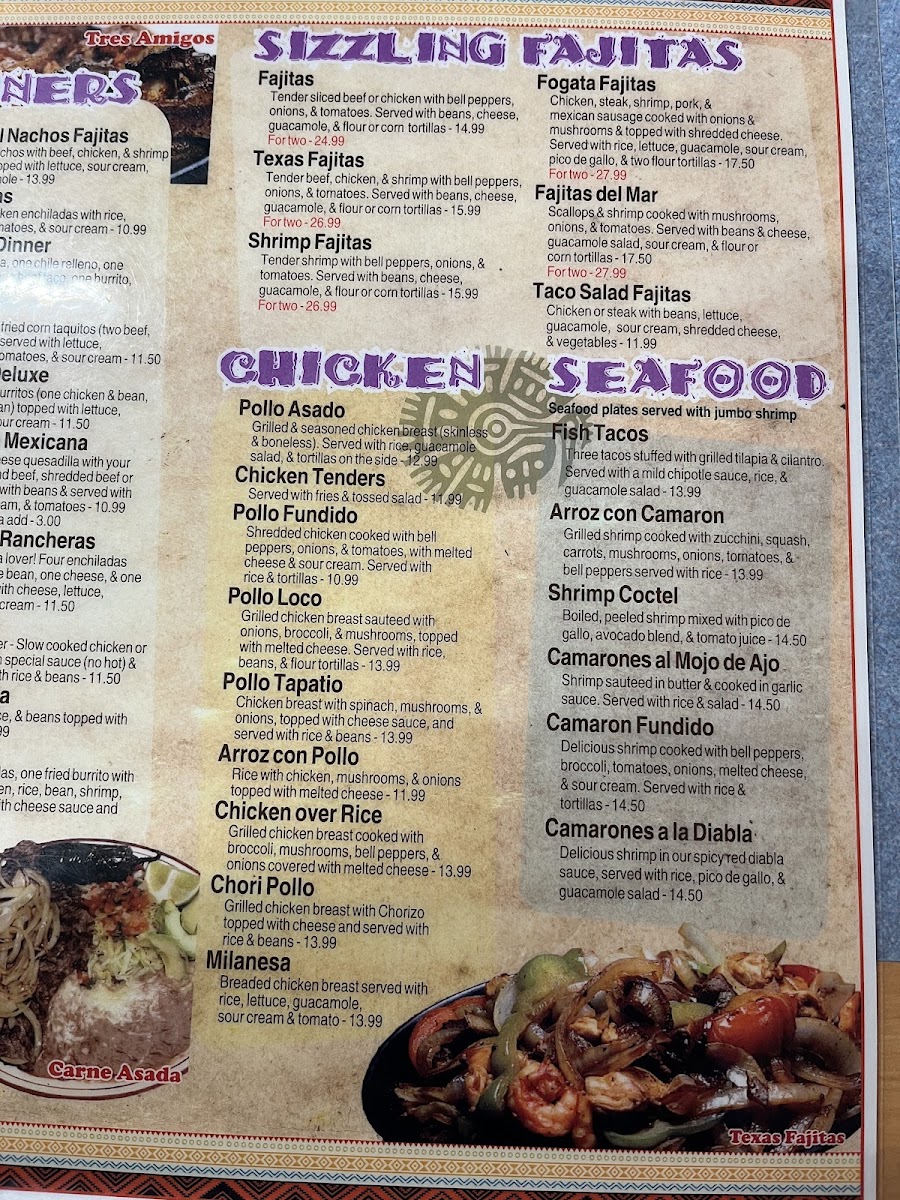 Winnsboro Fiesta menu board
