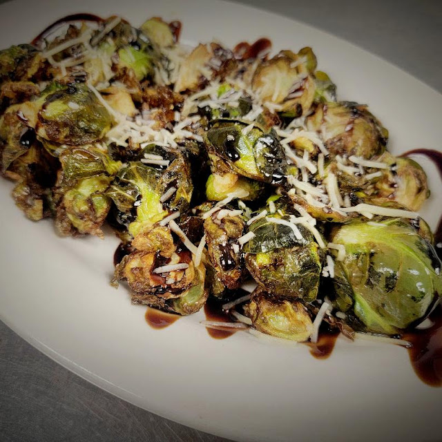 Balsamic Parmesan Brussel Bites
