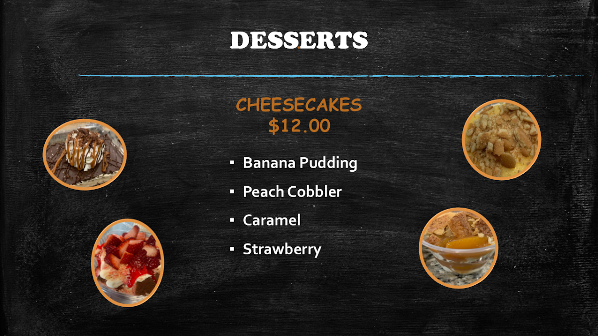 Messi Street Food menu board