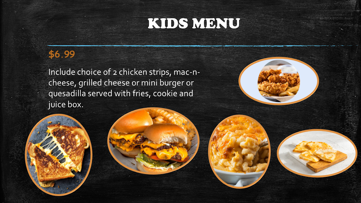 Messi Street Food menu board