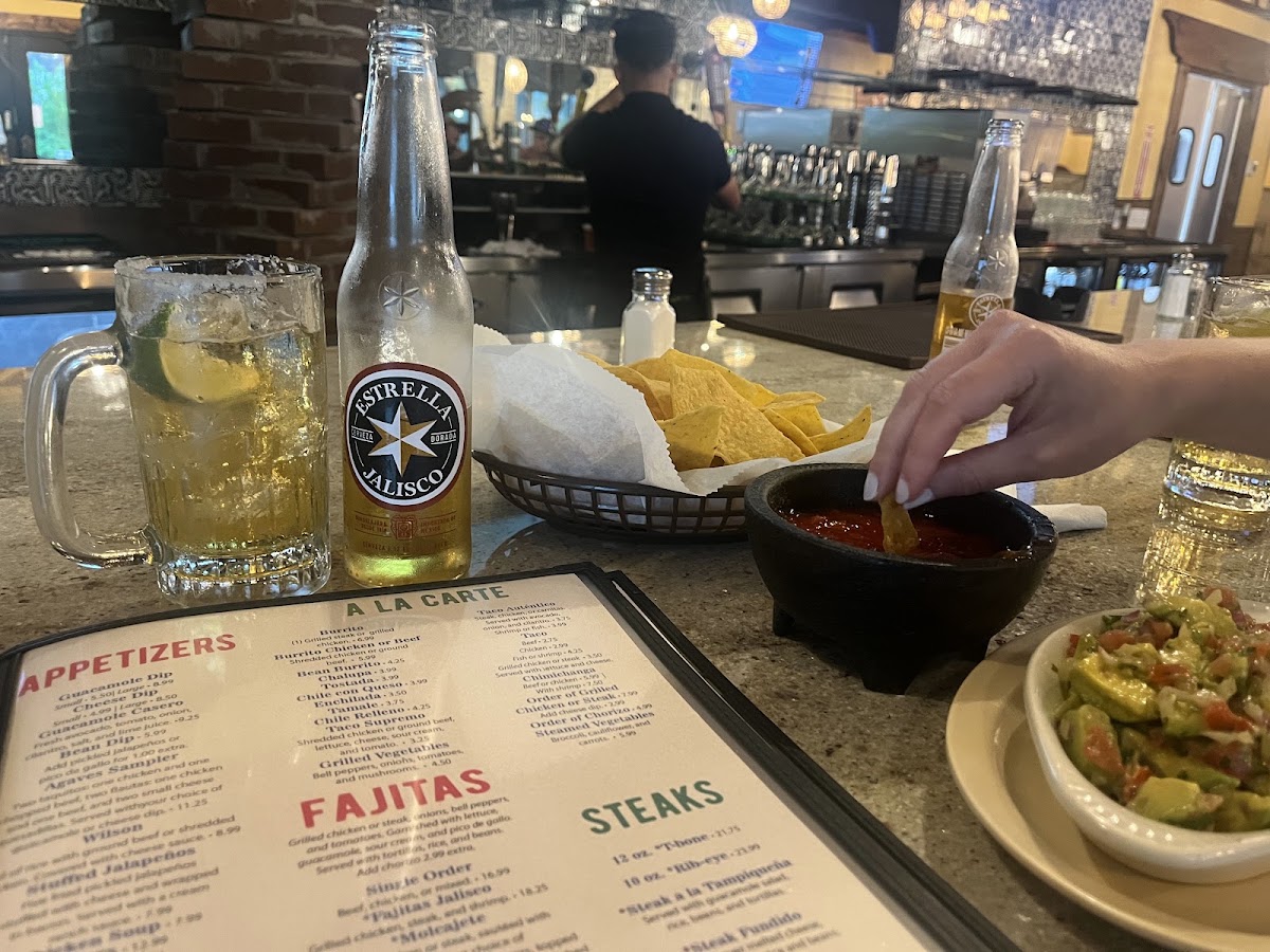 Agave’s Mexican Restaurant menu board