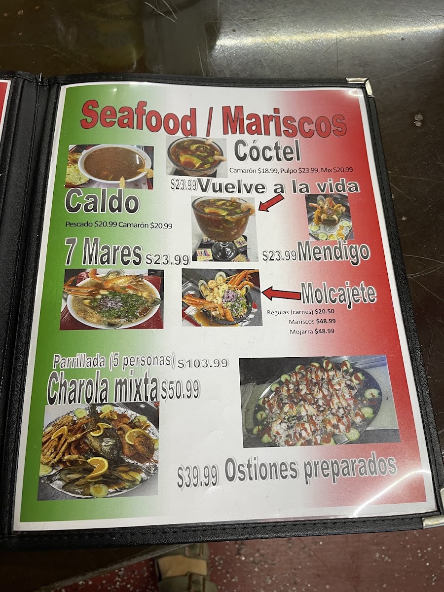 El Tenampa Taqueria & Groceries menu board