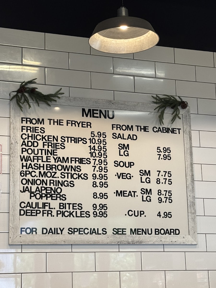 Delish cafe menu board