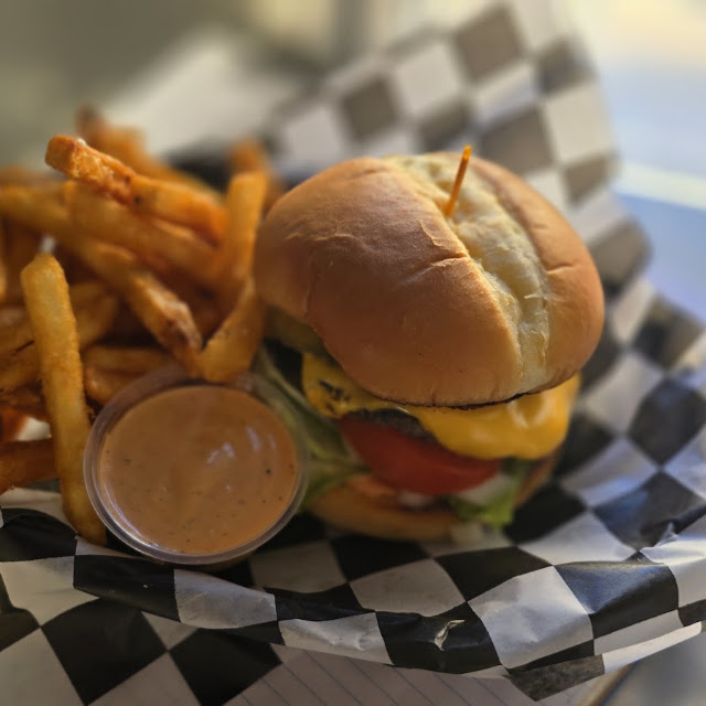 Deluxe Cheeseburger Basket