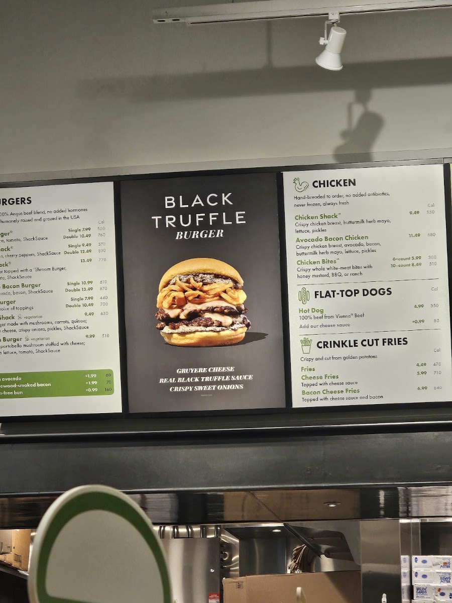Shake Shack Stamford menu board