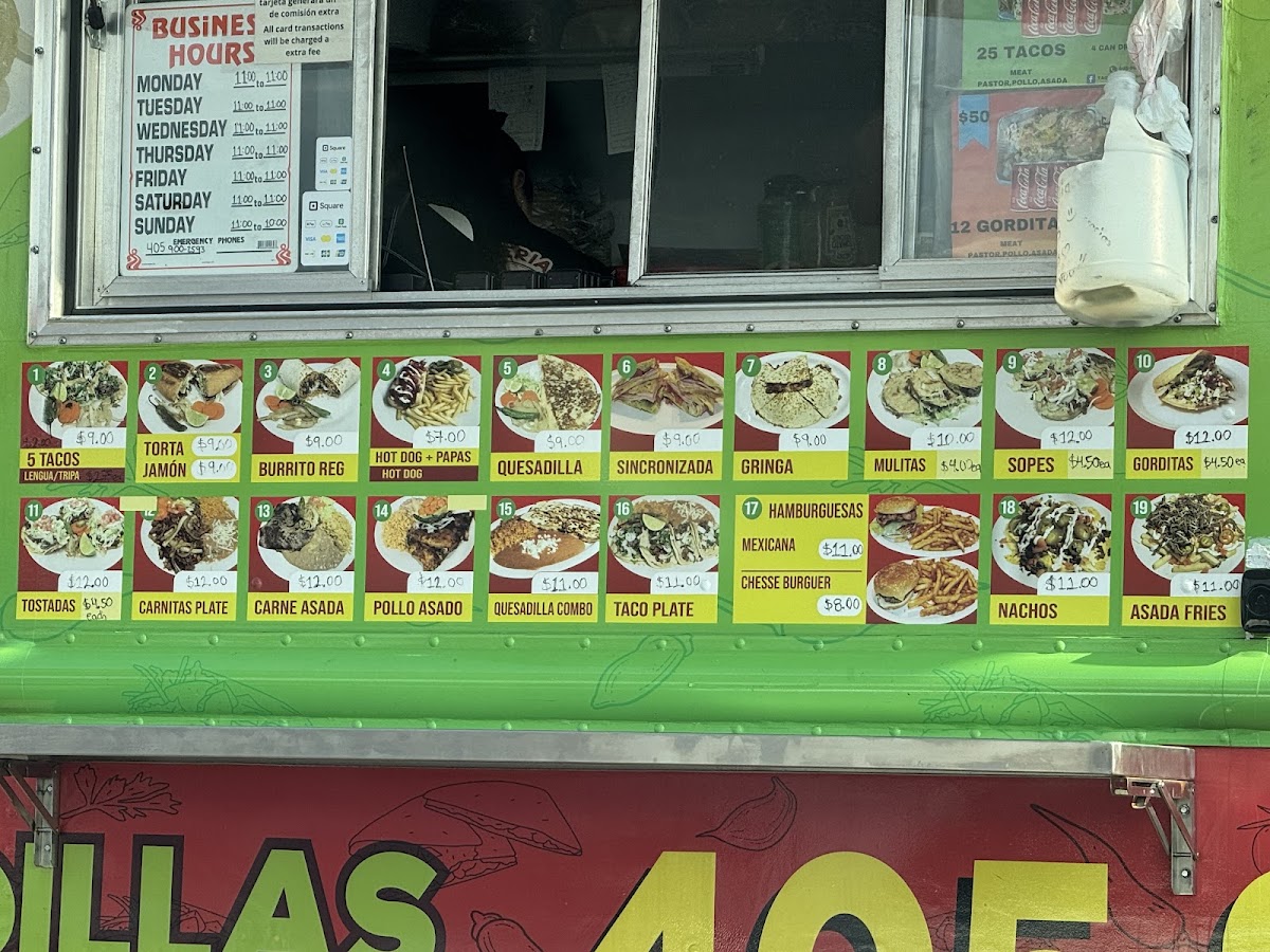Taqueria Mi Ranchito #3 menu board