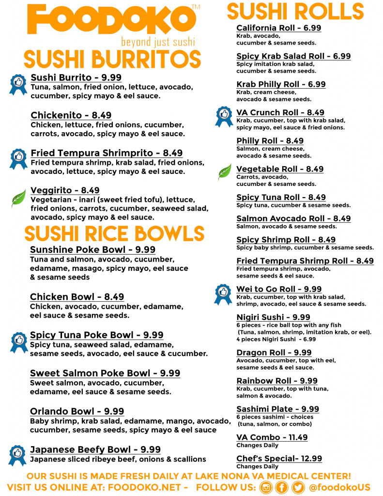 Foodoko menu board