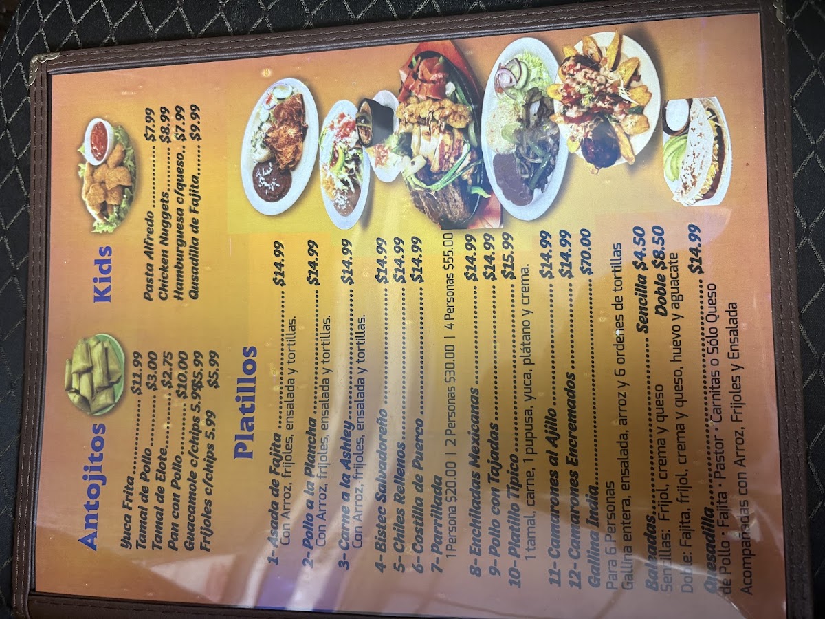 Restaurante Tres Hermanas #2 menu board
