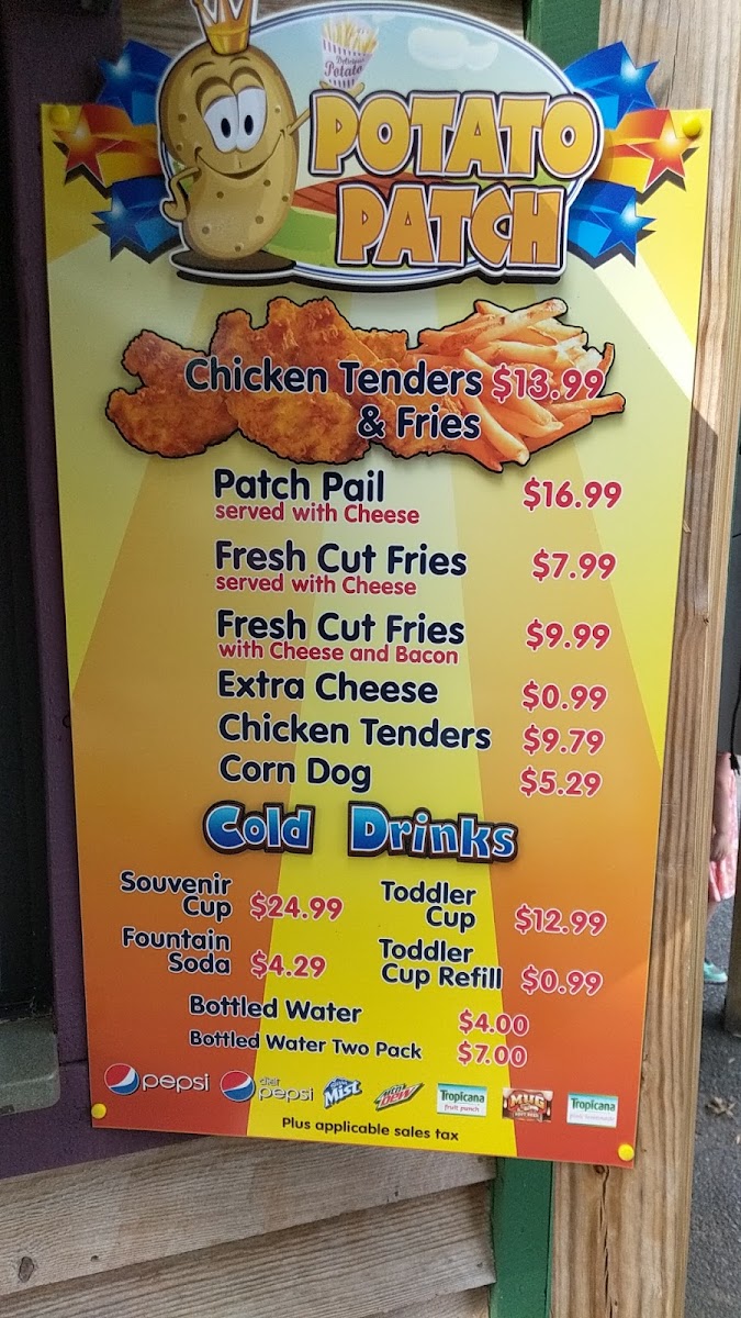 Potato Patch menu board