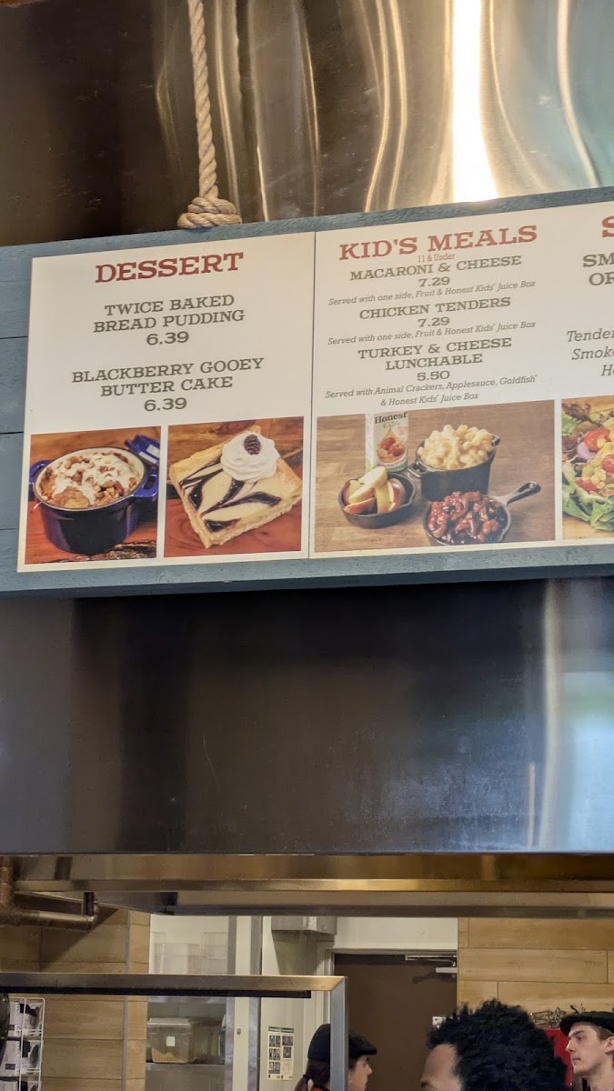 Rivertown Smokehouse menu board