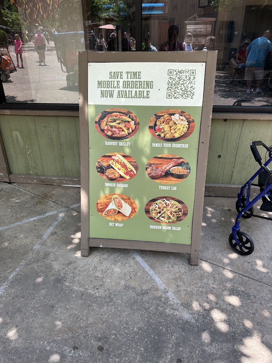 Buckshot's Skillet Cookery menu board