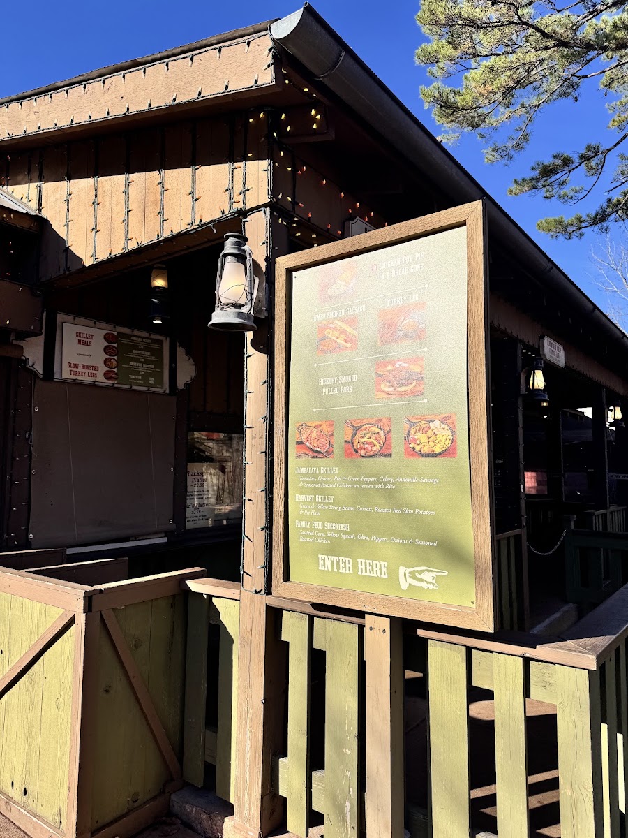 Buckshot's Skillet Cookery menu board