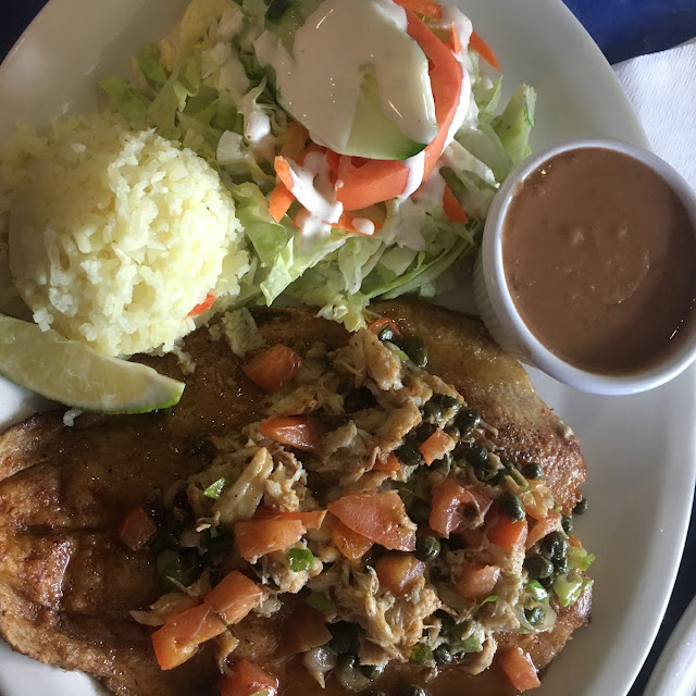 Trout with Rice and Beans