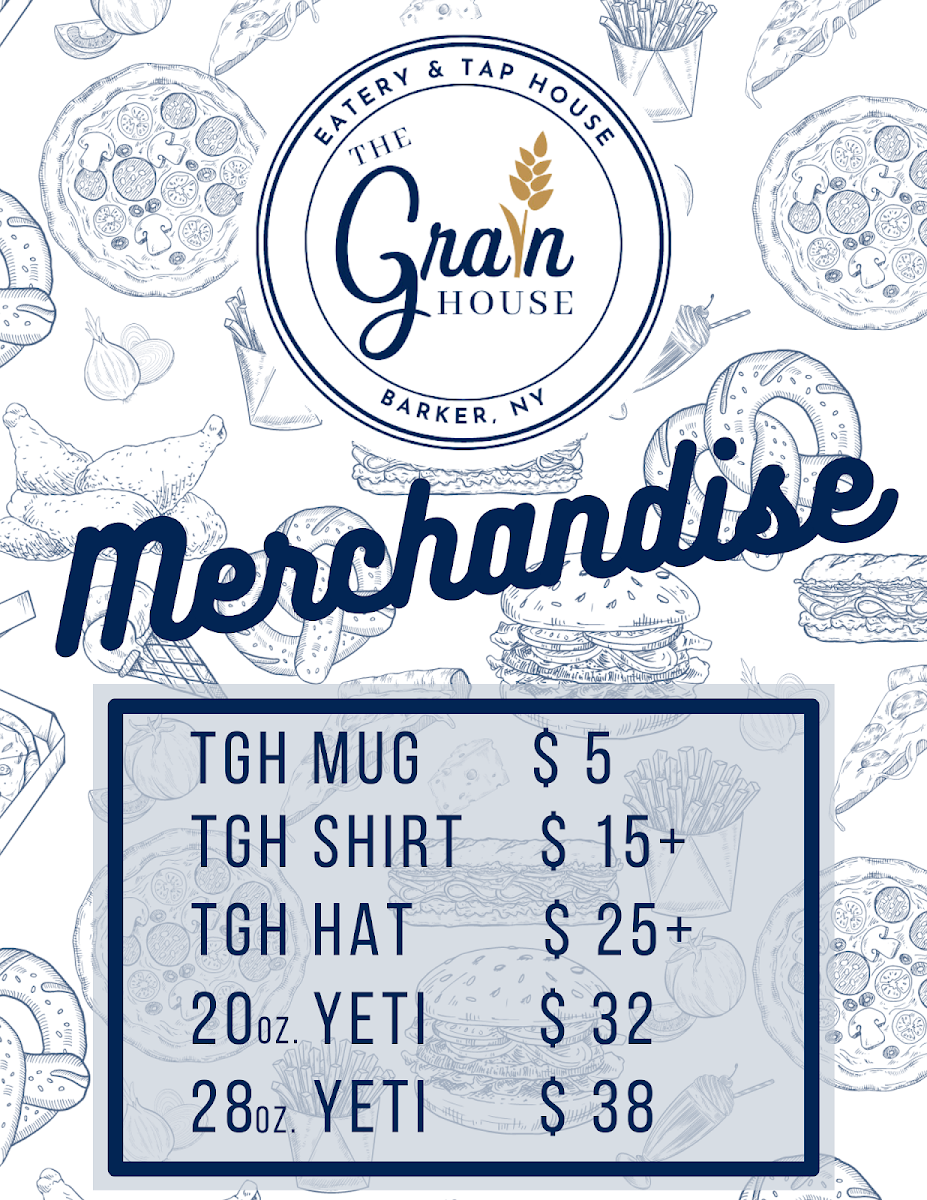 The Grain House menu board