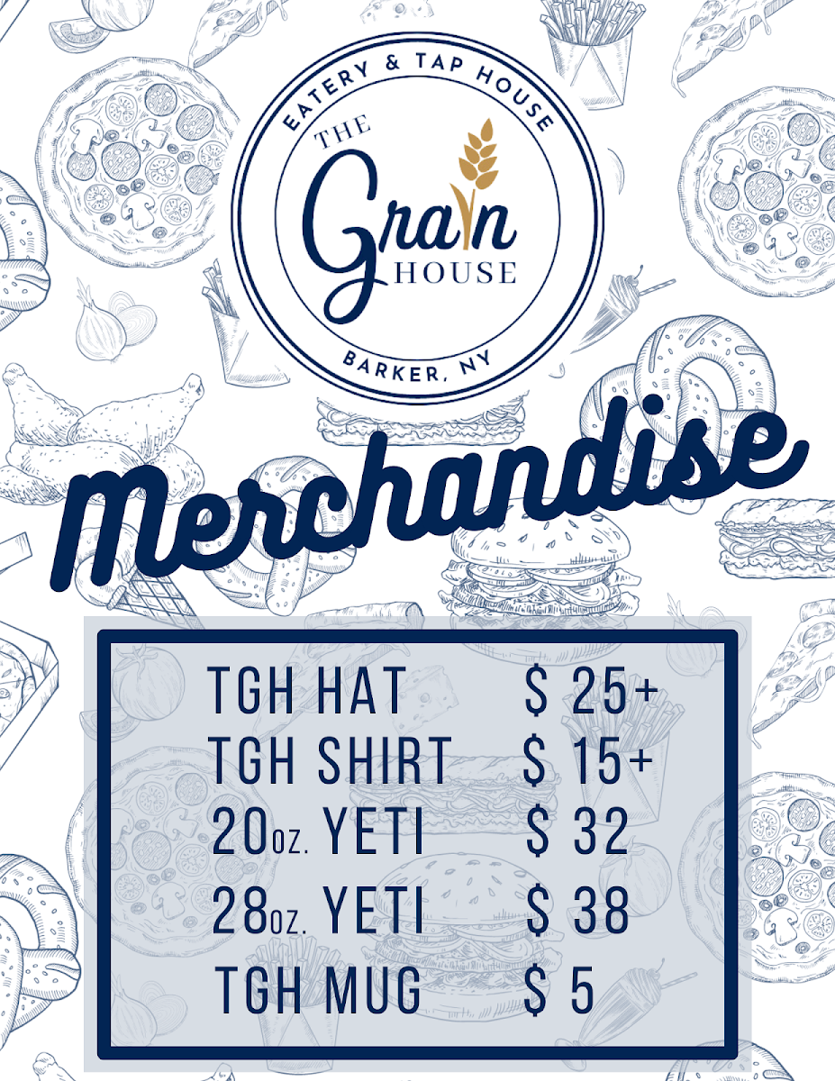 The Grain House menu board