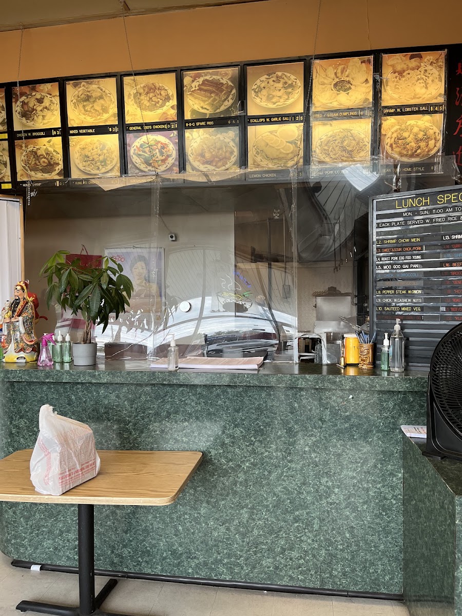 Panda Chinese Kitchen menu board
