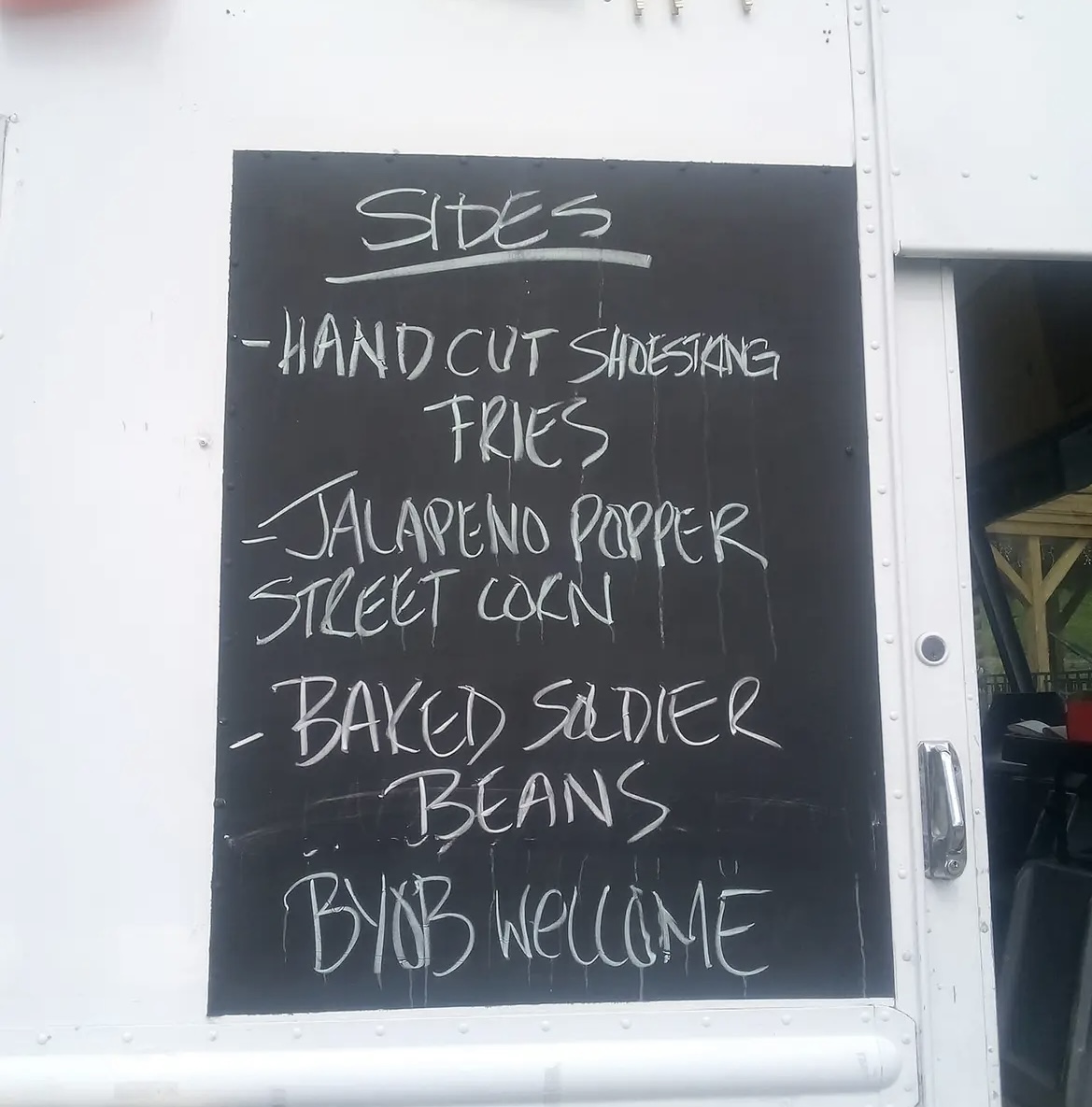 Titanium Food Truck menu board