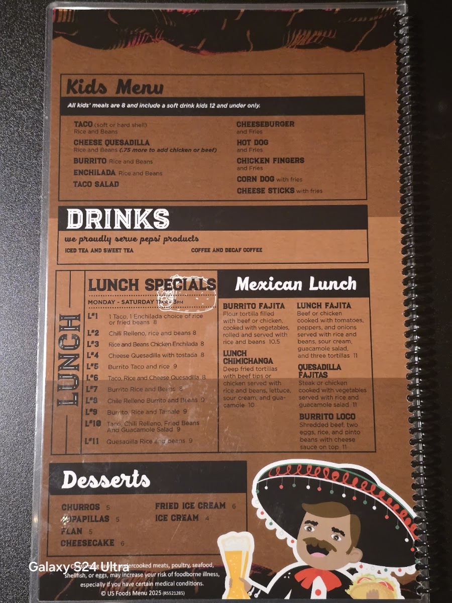 El Rey Papi's | Mexican menu board