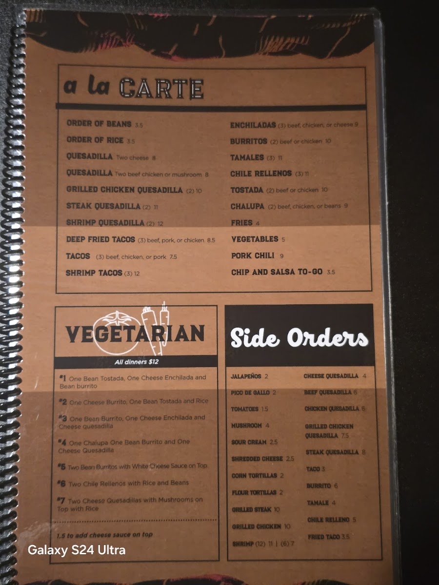 El Rey Papi's | Mexican menu board