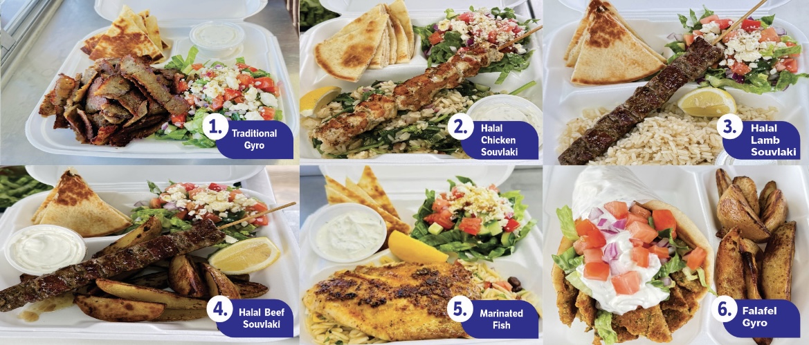 The Gyro Truck menu board