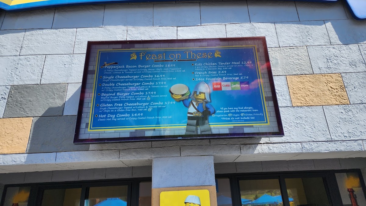 Royal Feast menu board