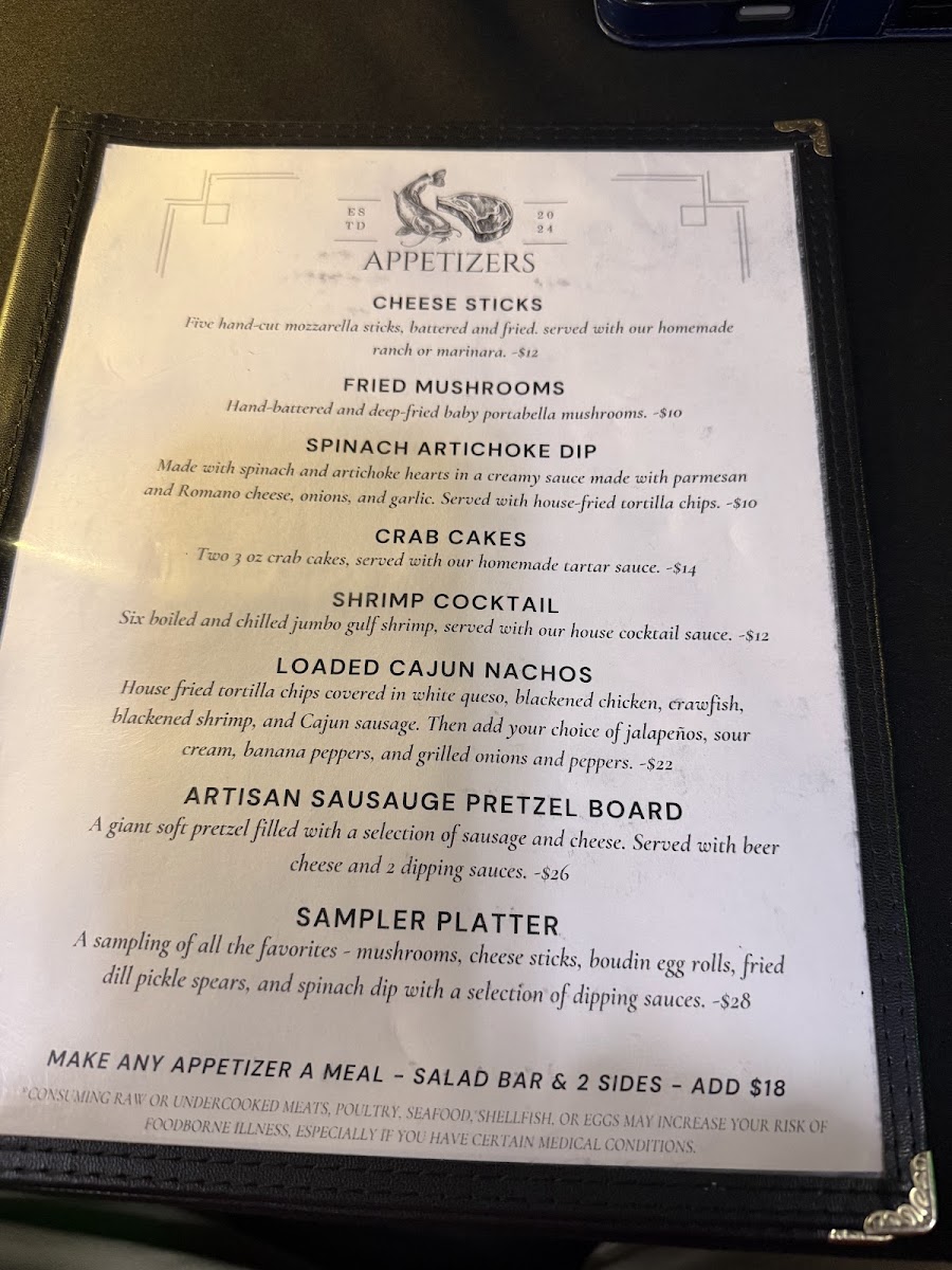 Lakeside Grill - Steakhouse & Patio menu board