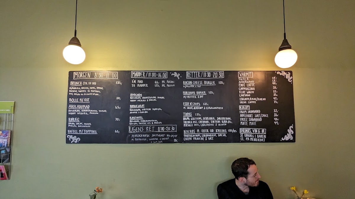 Storm B menu board