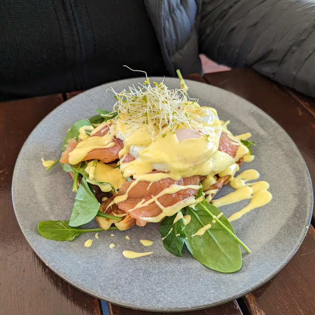 Potato Waffle Benedict